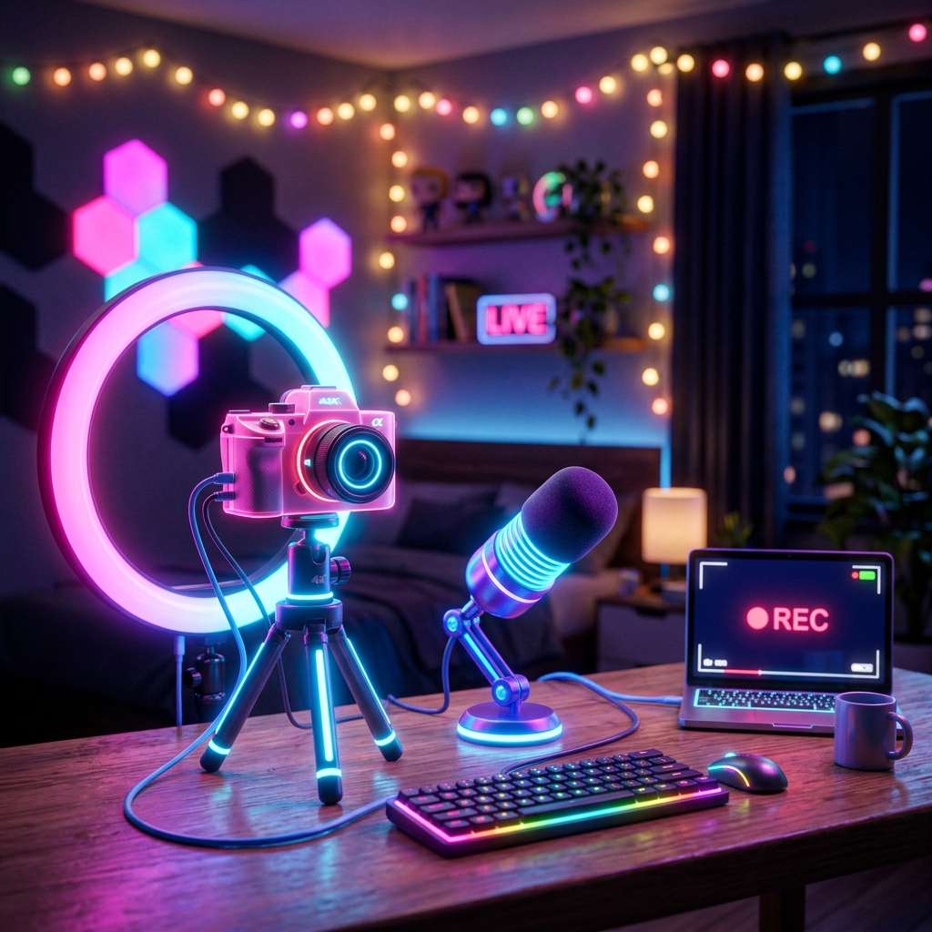 3D illustration related to media downloading