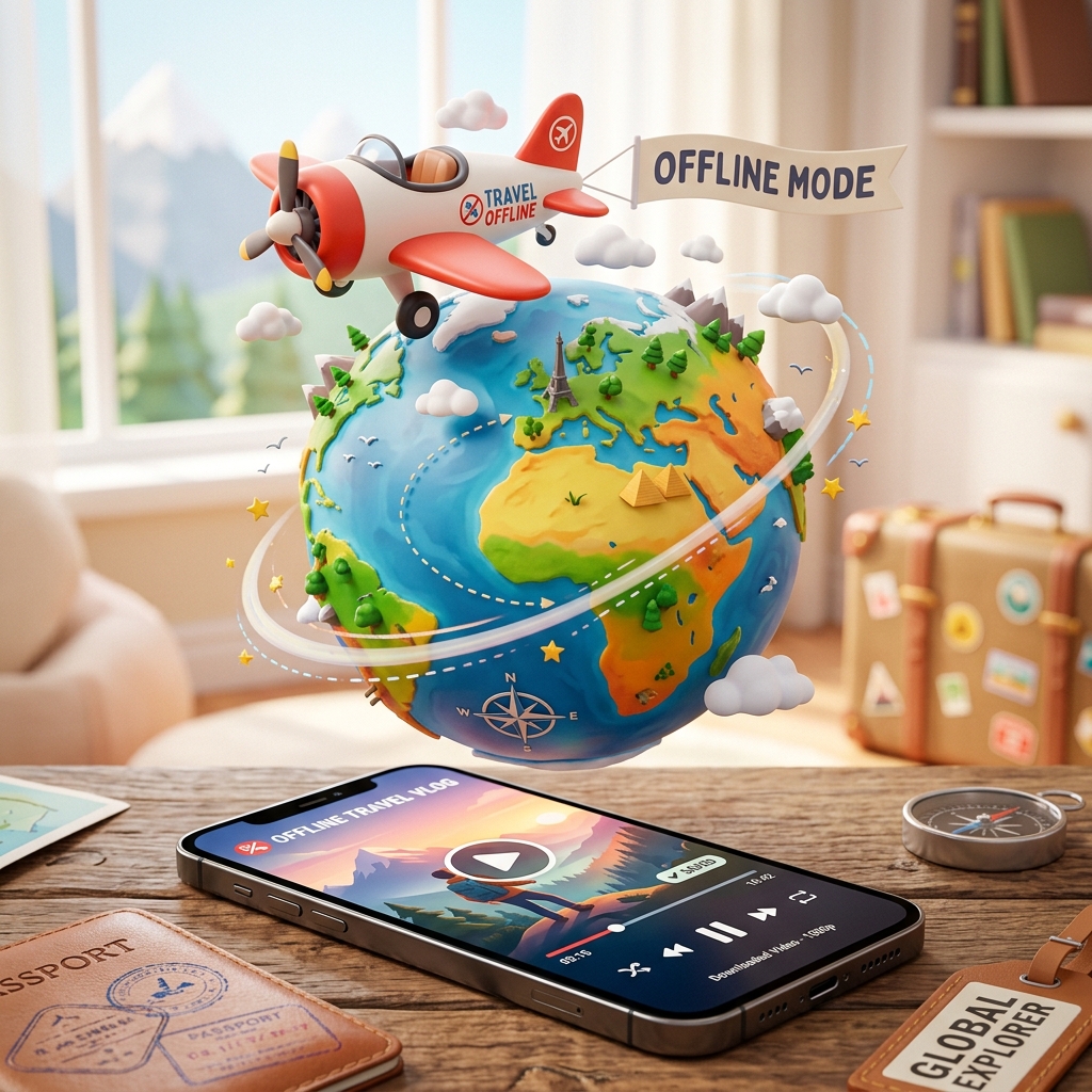 3D illustration related to social media downloading