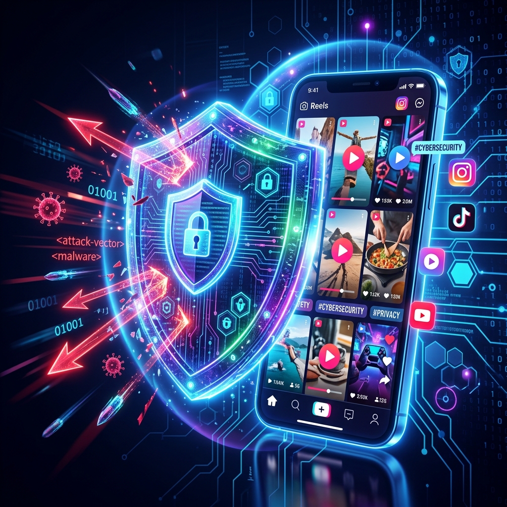 Shield protecting smartphone videos