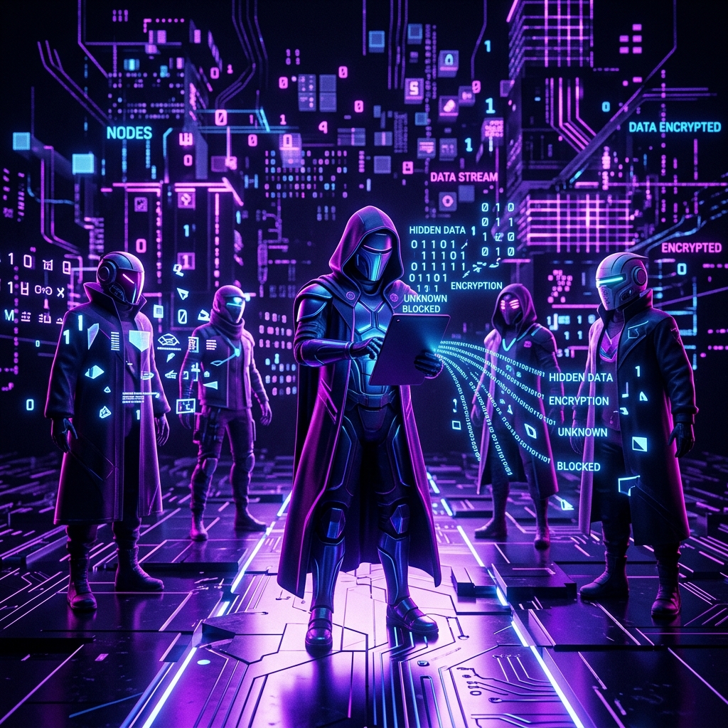 Anonymous profile privacy illustration